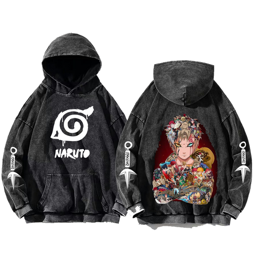 Naruto Shippuden One Size hoodie Washed Back 40