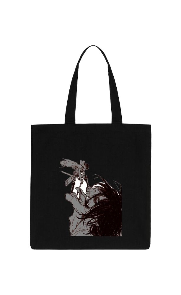 Anime Attack on titan shingeki no kyojin Aot Black tote bag 41