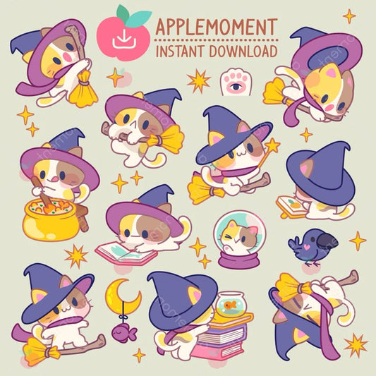 Aesthetic Cute Stickers Pack - Waterproof Vinyl Cartoon Decals for Water Bottles, Laptops, Scrapbooking, Kawaii Stationery Supplies sticker journal sticker