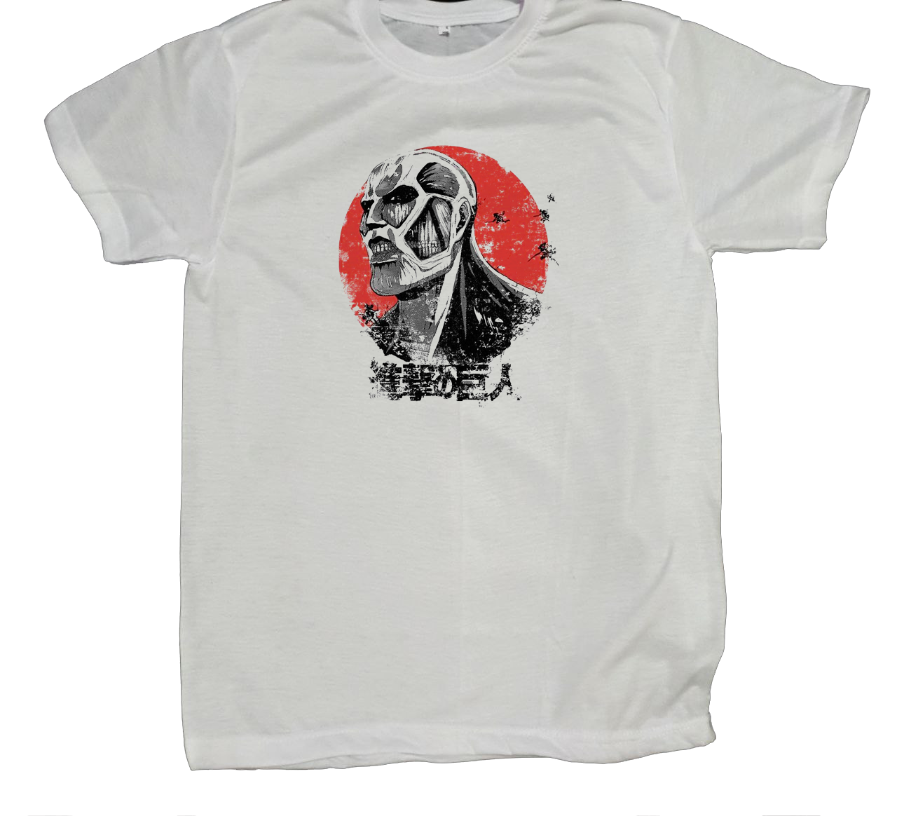 Anime Attack on titan shingeki no kyojin eren levi mikasa  Aot white fit t- shirt 41