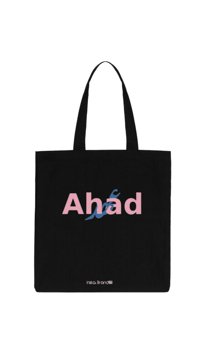 names tote bag Black Ahad 41
