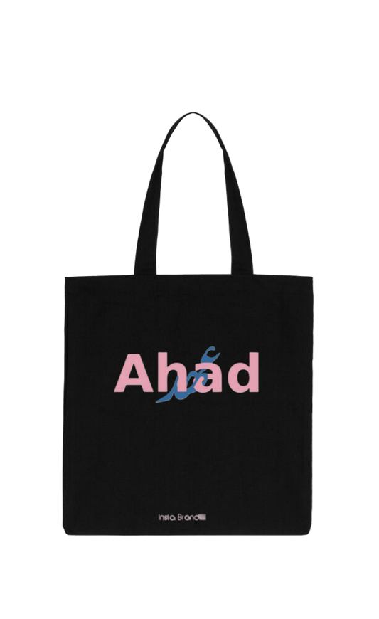 names tote bag Black Ahad 41