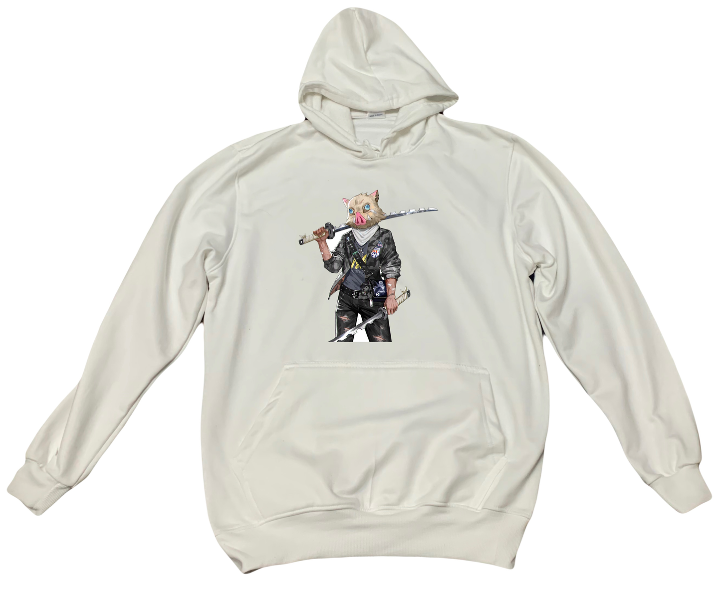 Anime Demon slayer nezuko tanjiro Oversize Hoodie White 41