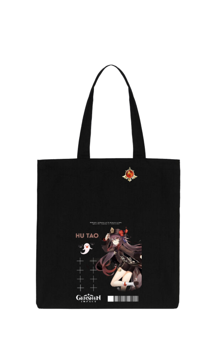 Genshin Impact Hu Tao tote bag Black 41