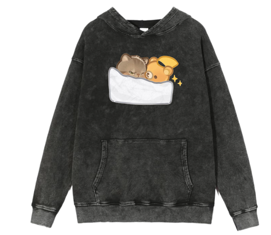cat Oversize Hoodie Washed 41