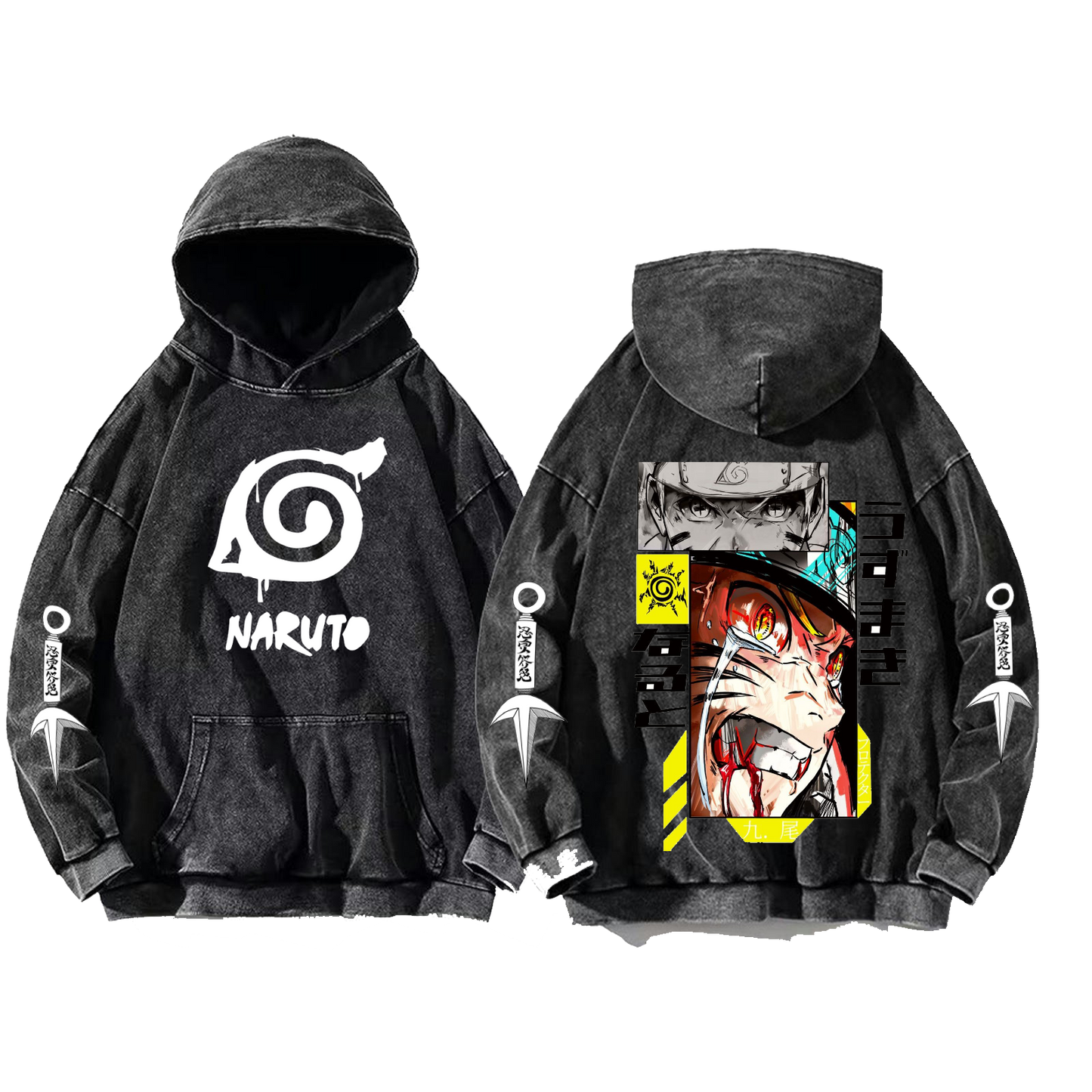 Naruto Shippuden One Size hoodie Washed Back 41
