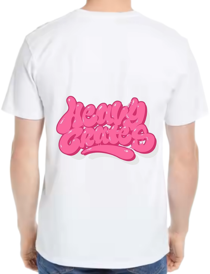Seek Buy Love Pink Drip Graffiti t- shirt One Size White back 41