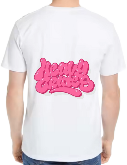 Seek Buy Love Pink Drip Graffiti t- shirt One Size White back 41