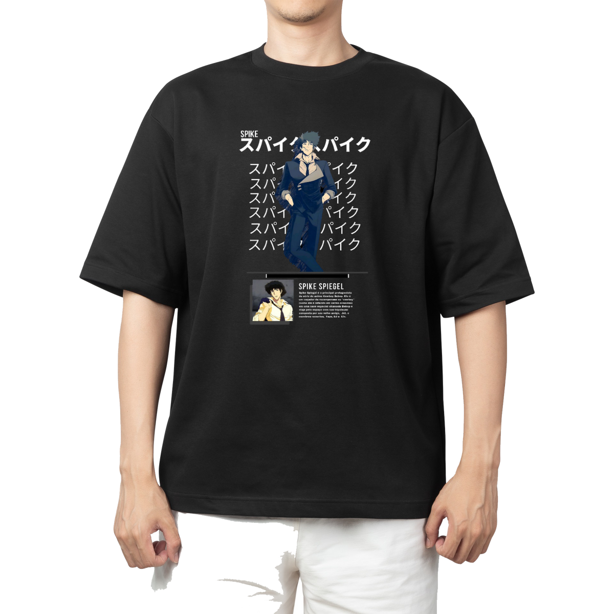 Cowboy Bebop t- shirt Over Size Black 7