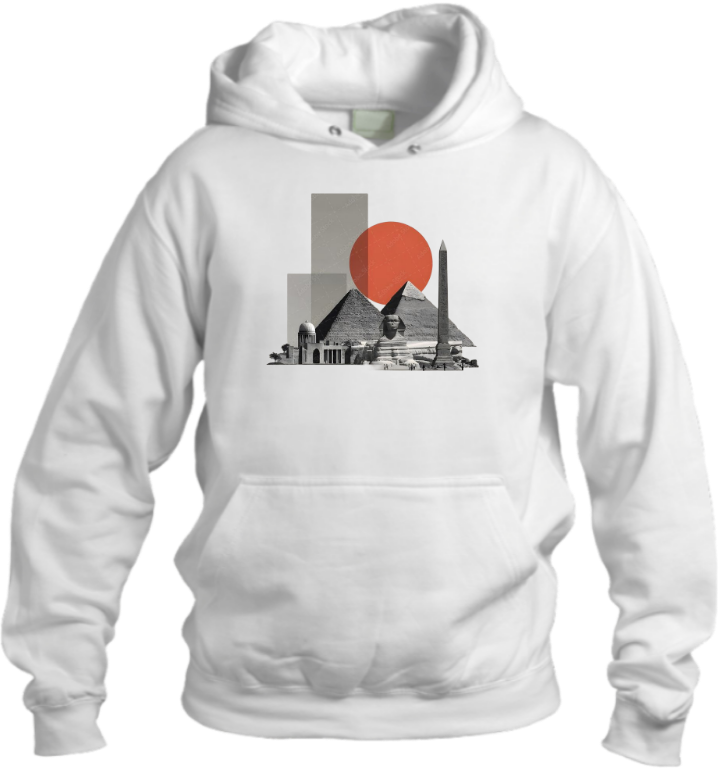 Egypt Over Size hoodie White 41