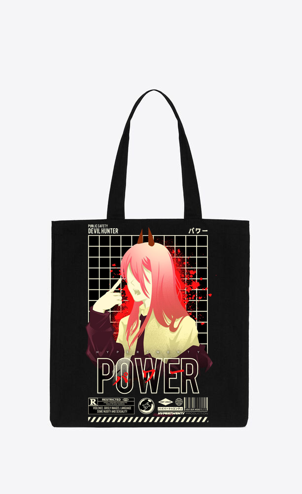Chainsaw Man tote bag Black 41