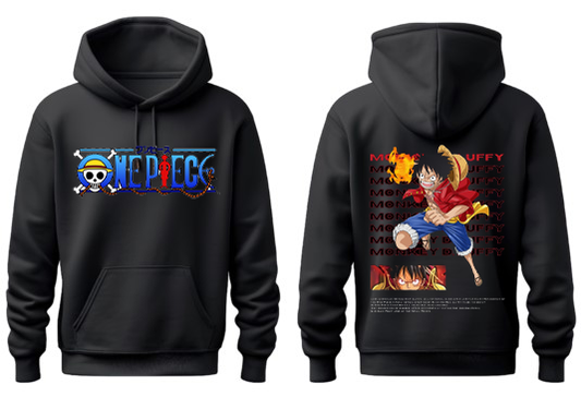 one piece One Size hoodie Black Back 41
