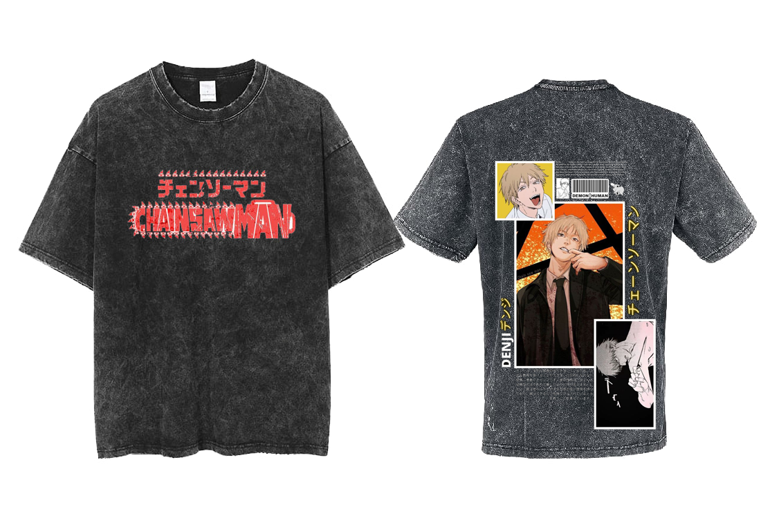 Chainsaw Man t- shirt One Size Washed Back 39
