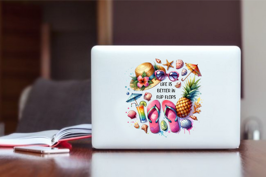 Summer Vibes Laptop Sticker 41