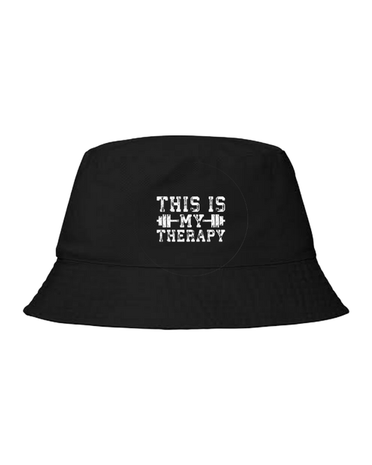 workout gym pilates Bucket hat Fishman hat cap Black 41
