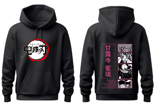 Anime Demon slayer nezuko tanjiro Oversize Hoodie Black 41