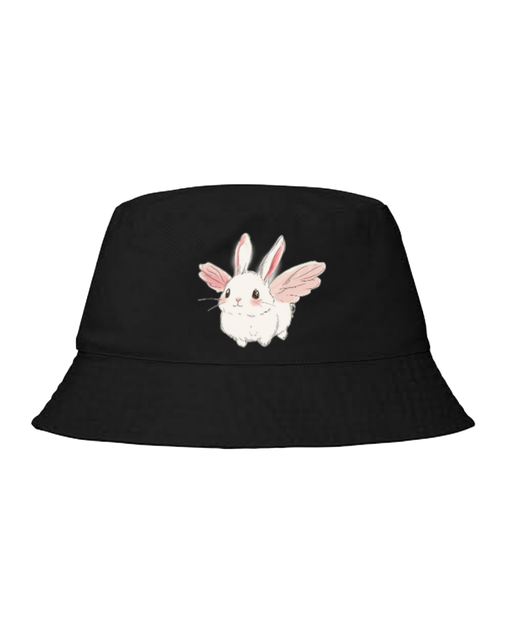 bunny Bucket hat Fishman hat cap Black 41