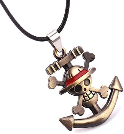One Piece Luffy Flag Pendant Necklase