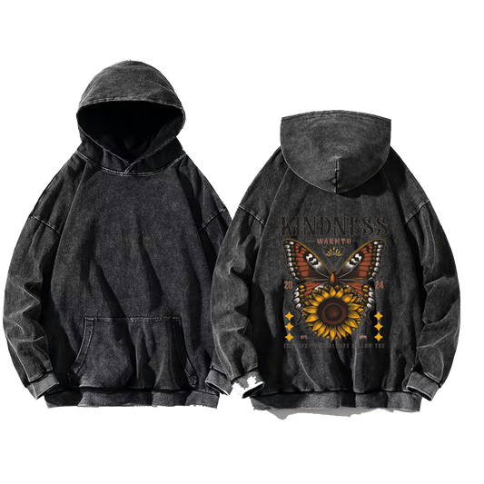 KINDNESS One Size hoodie Washed Back 42