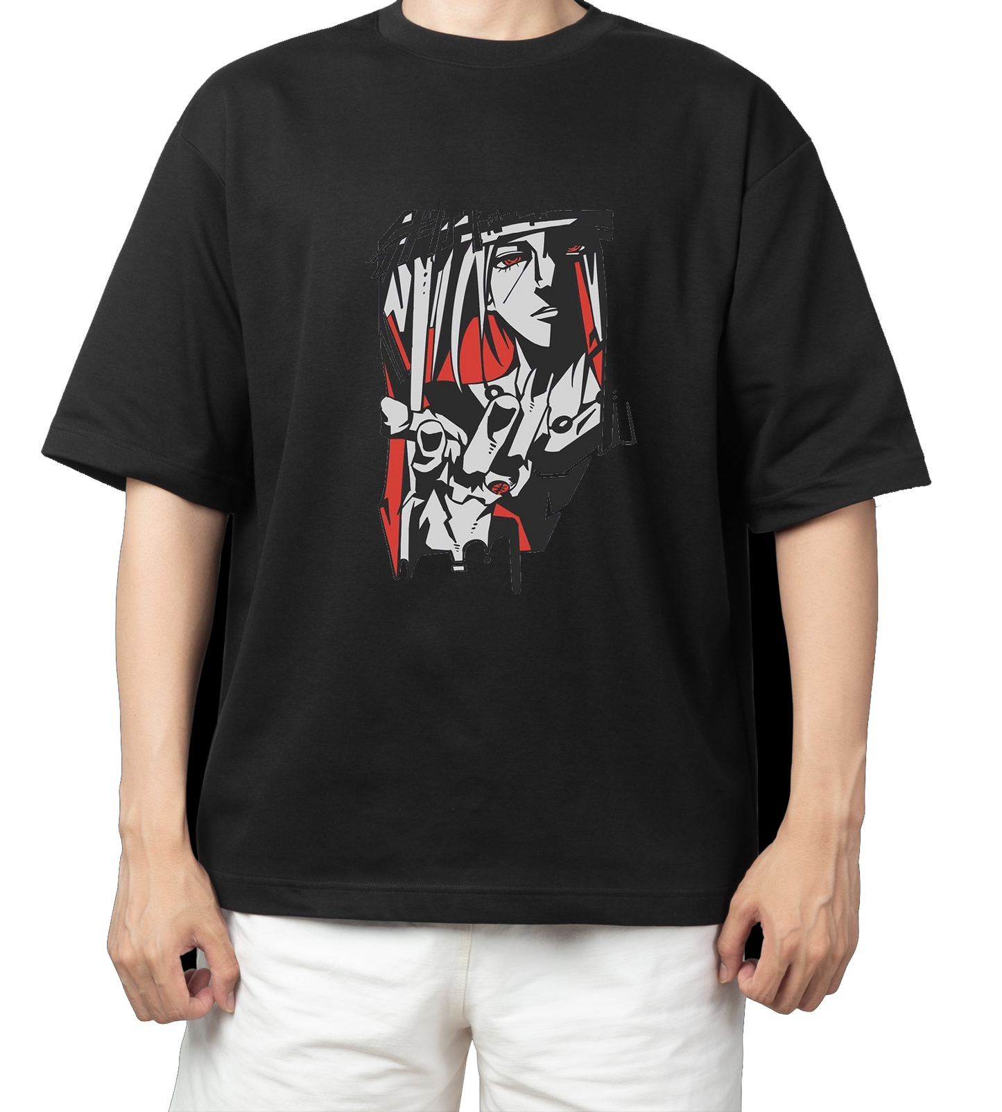 Naruto Shippuden t- shirt One Size Black 42