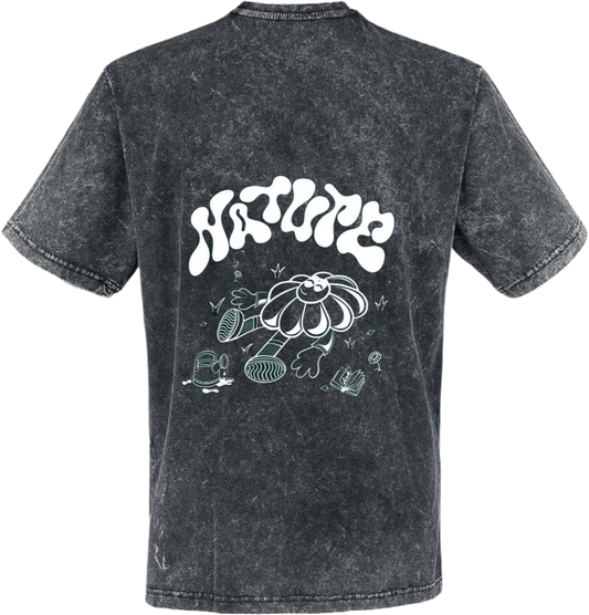 Nature t- shirt One Size Washed Back 42