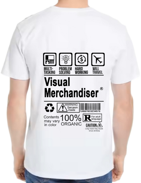 Visual Merchandiser Back text One Size t- shirt White Back 42