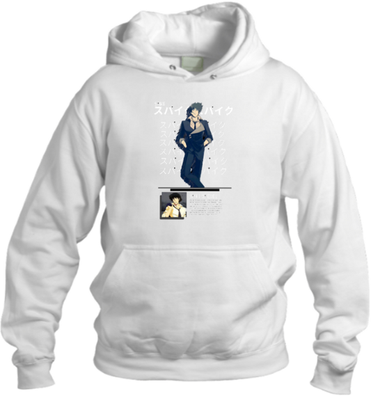 Cowboy Bebop Over Size hoodie White 7