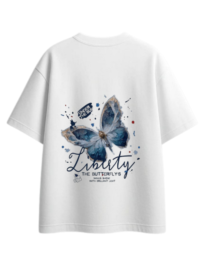 butterflies t- shirt White Back 40