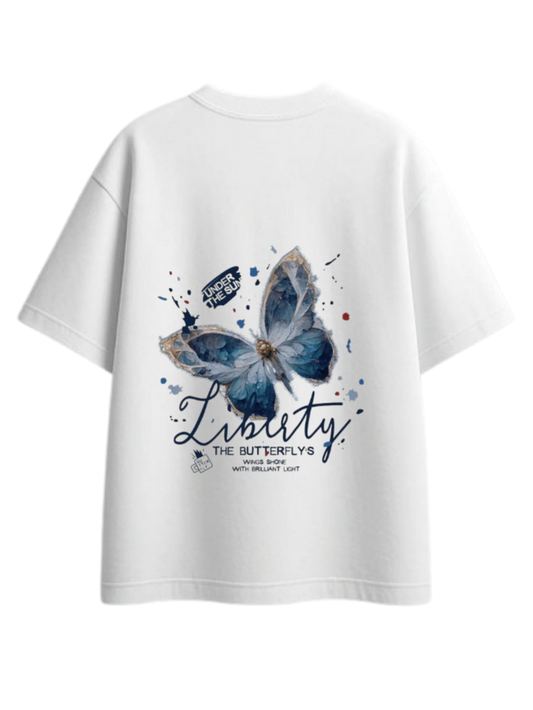 butterflies t- shirt White Back 40