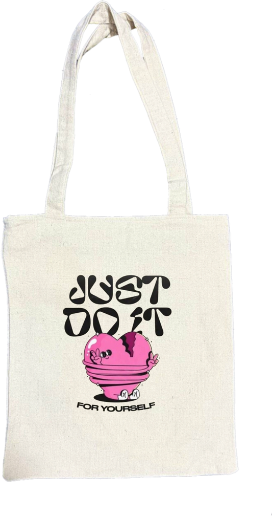 JUST DOIT tote bag beige 42