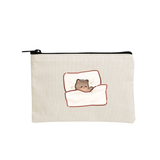 cat wallet pencil case Beige 42