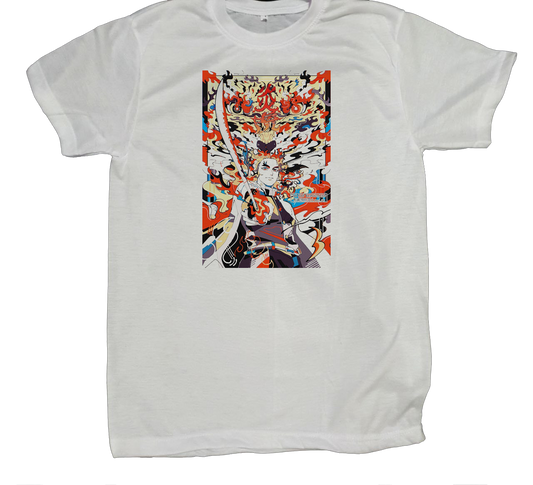 Anime Demon slayer nezuko tanjiro t- shirt fit White 41