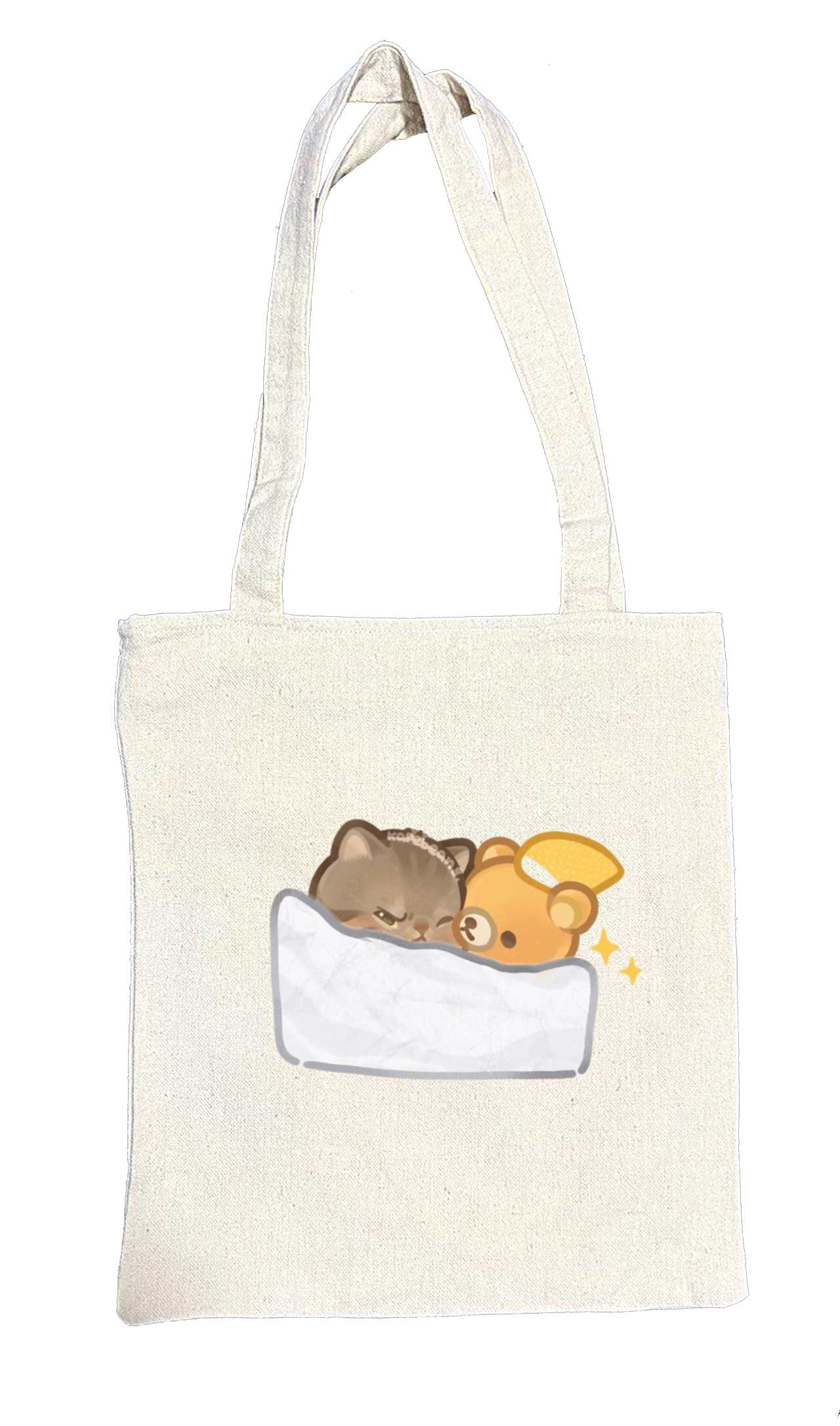 cat tote bag White 42