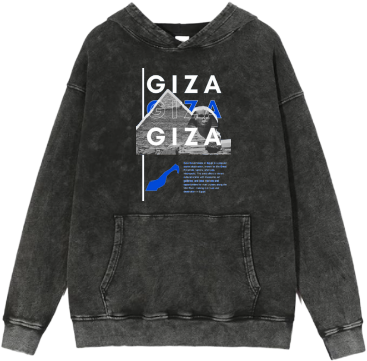 Egypt Over Size hoodie Washed 42