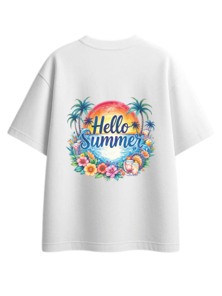 Summer Vibes t- shirt White Back 42