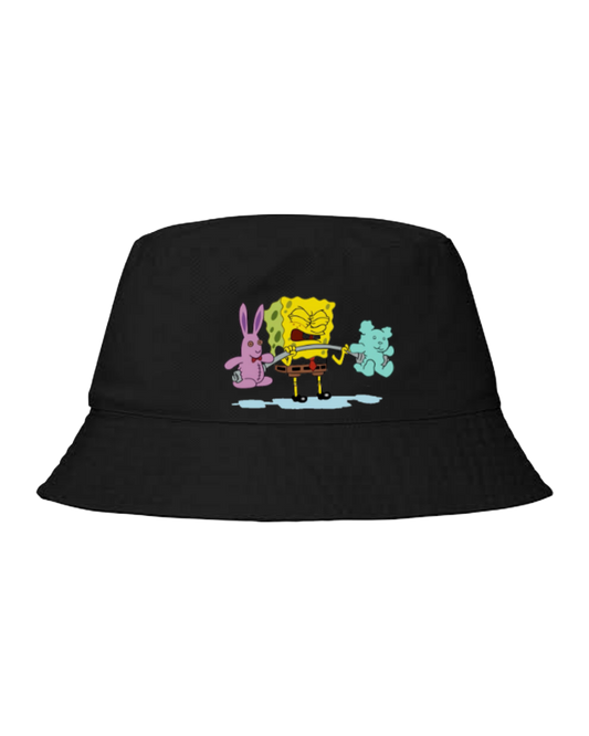 workout gym pilates Bucket hat Fishman hat cap Black 42