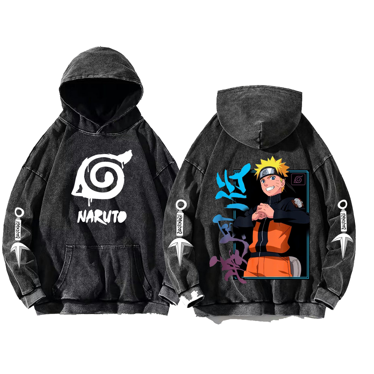 Naruto Shippuden One Size hoodie Washed Back 42