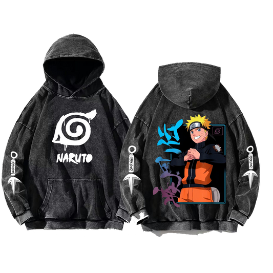 Naruto Shippuden One Size hoodie Washed Back 42