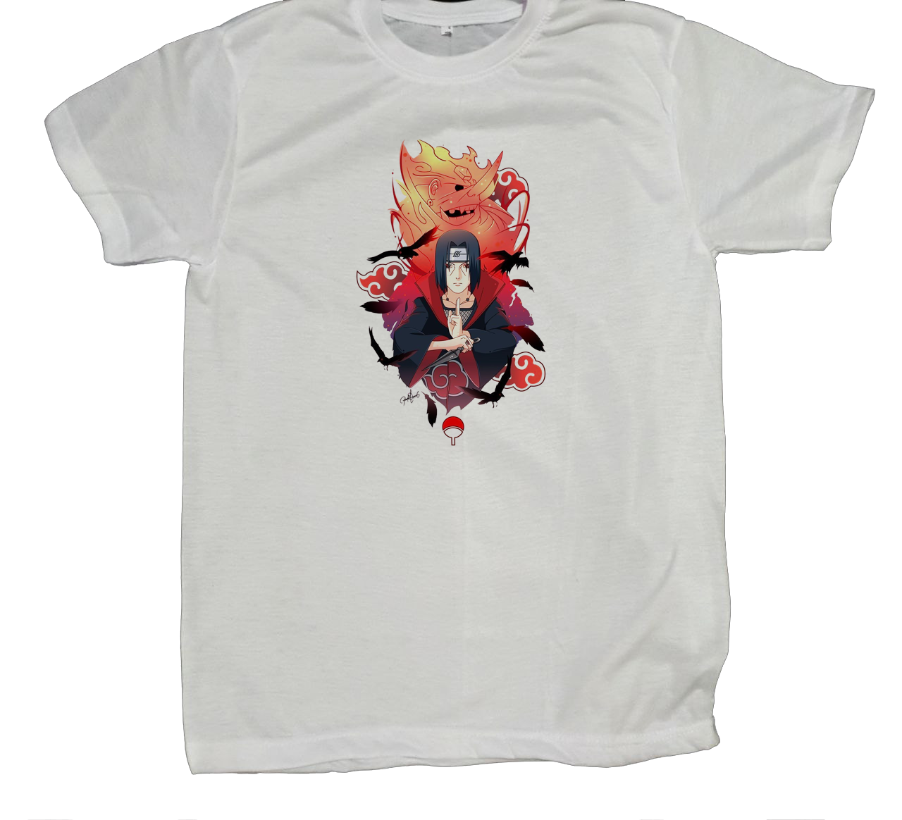 Naruto Shippuden t- shirt fat White 42