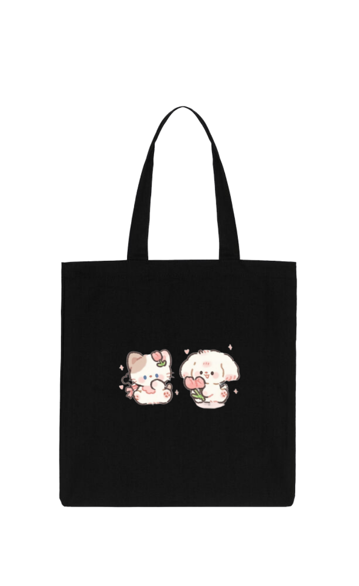 bunny tote bag White 42