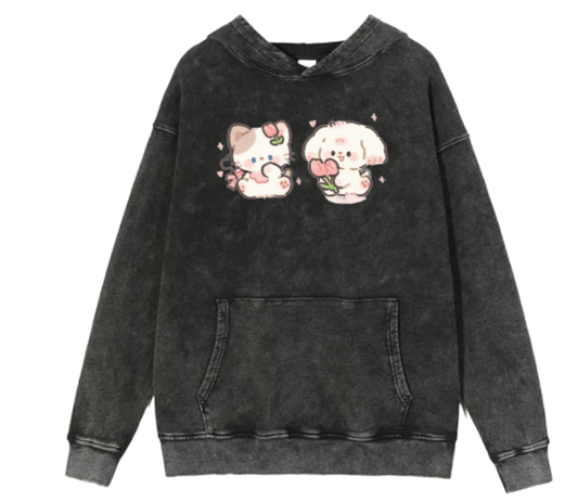 bunny Oversize Hoodie Washed 42