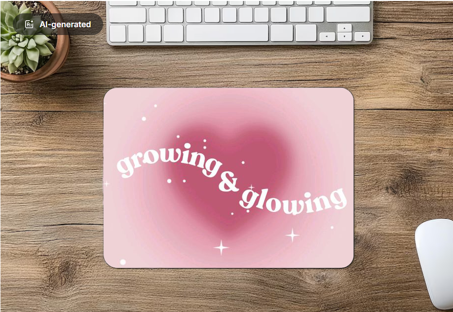 Mouse Pad growing glowing