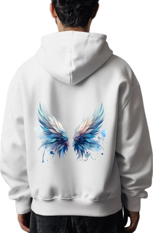 butterflies Oversize Hoodie White Back 42