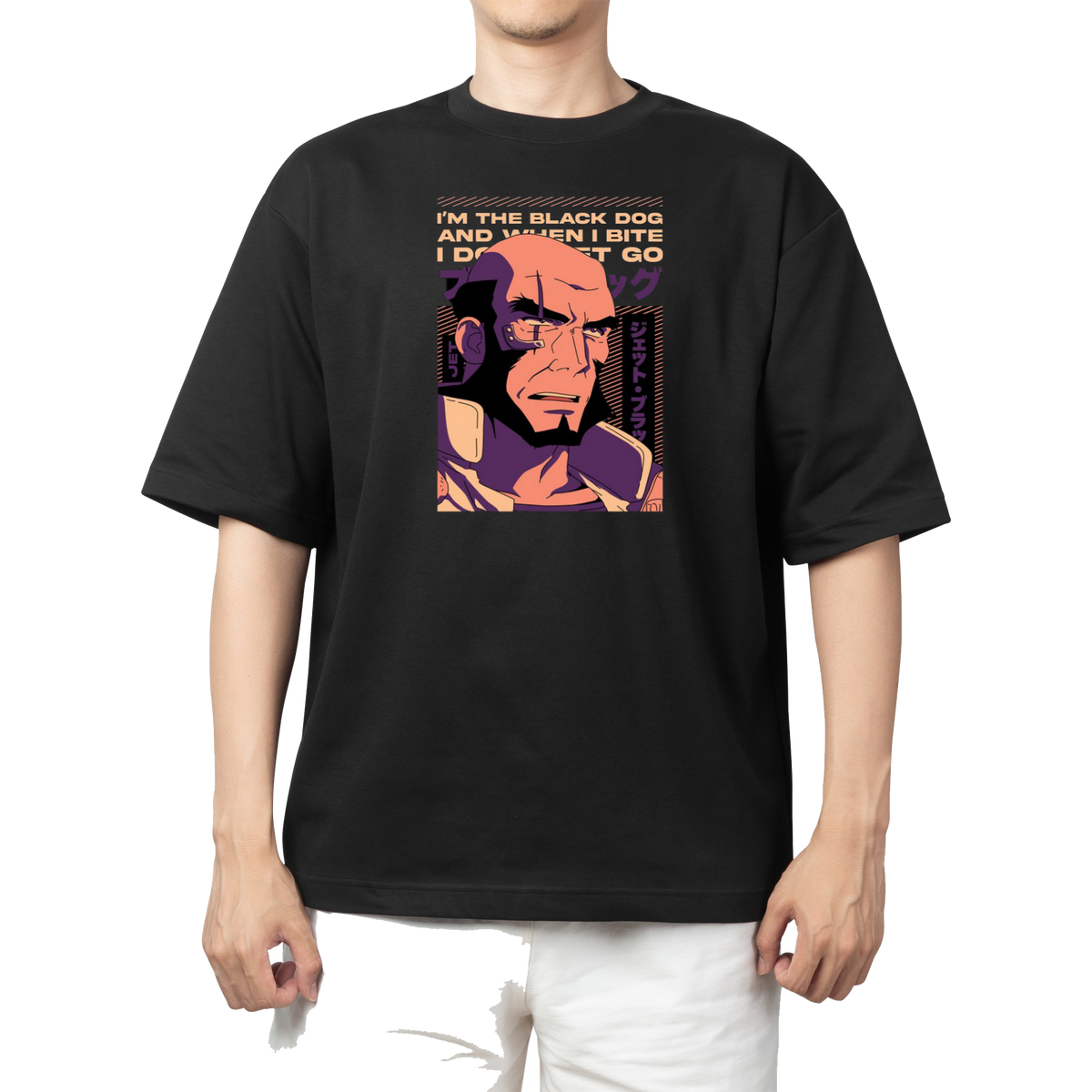 Cowboy Bebop t- shirt Over Size Black 8