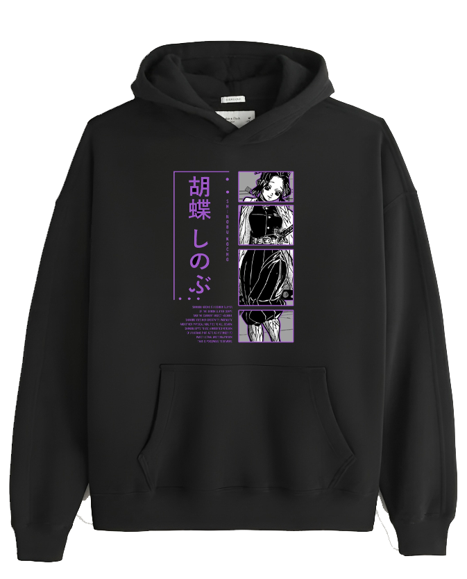 Anime Demon slayer nezuko tanjiro Oversize Hoodie Black 94