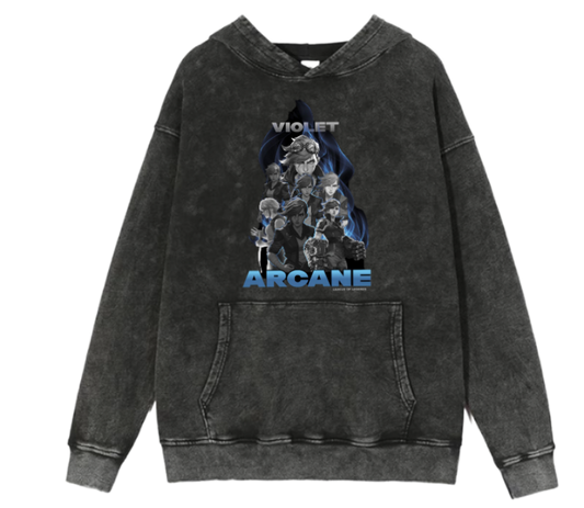 League of Legends Vi Over Size hoodie Washed 5