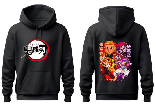Anime Demon slayer nezuko tanjiro Oversize Hoodie Black 43