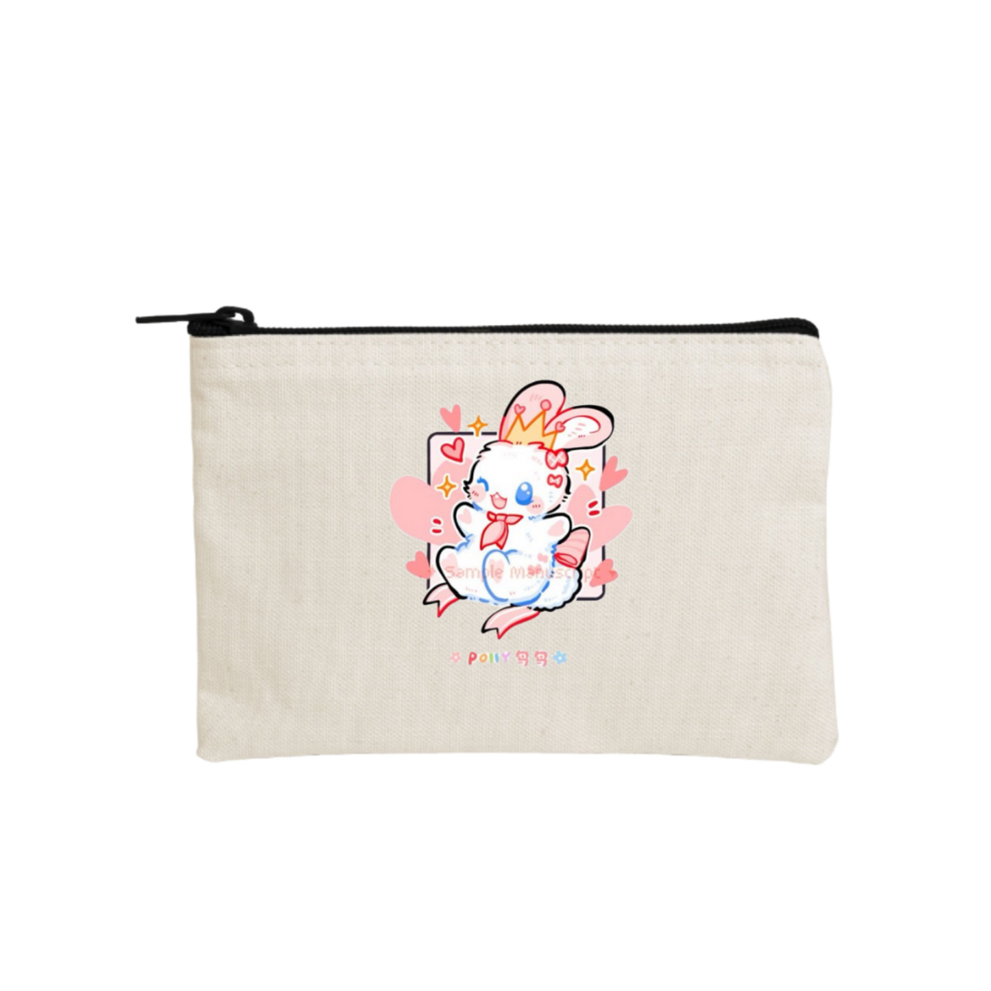bunny wallet pencil case Beige 33