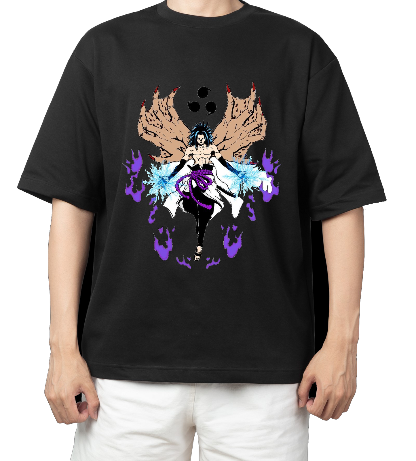 Naruto Shippuden t- shirt One Size Black 43