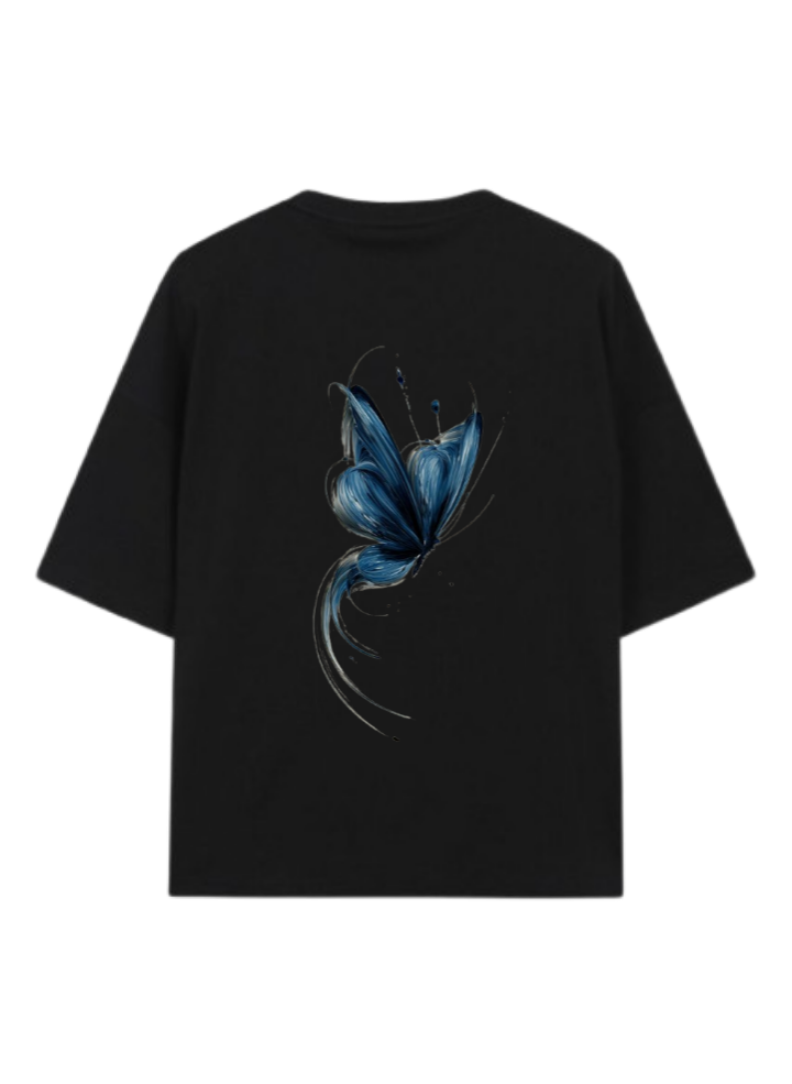 butterflies t- shirt Black Back 42